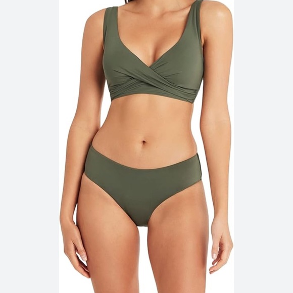 SEA LEVEL SWIM Essentials Mid Bikini Top Only - Picture 7 of 7